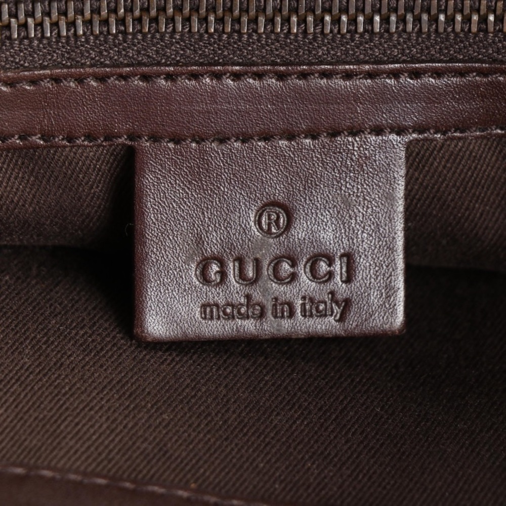 Rare Authentic Gucci GG Canvas And Leather Vertical Buckle Tote - Picture 5 of 7